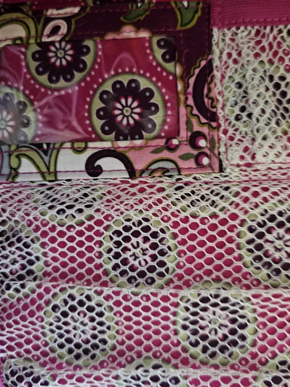 Vera Bradley Pink Paisley Quilted Tote